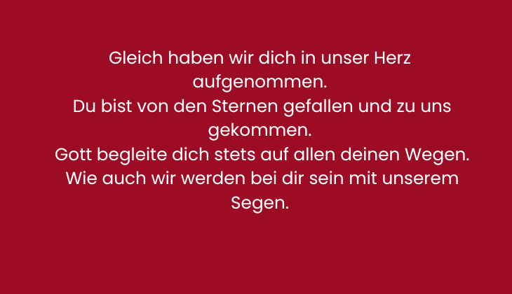 Spruch zur Taufe